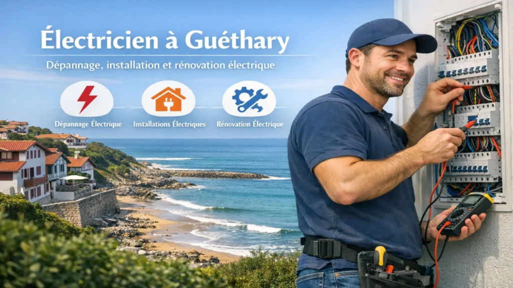 Électricien à Guéthary . Dépannage, installation et rénovation électrique